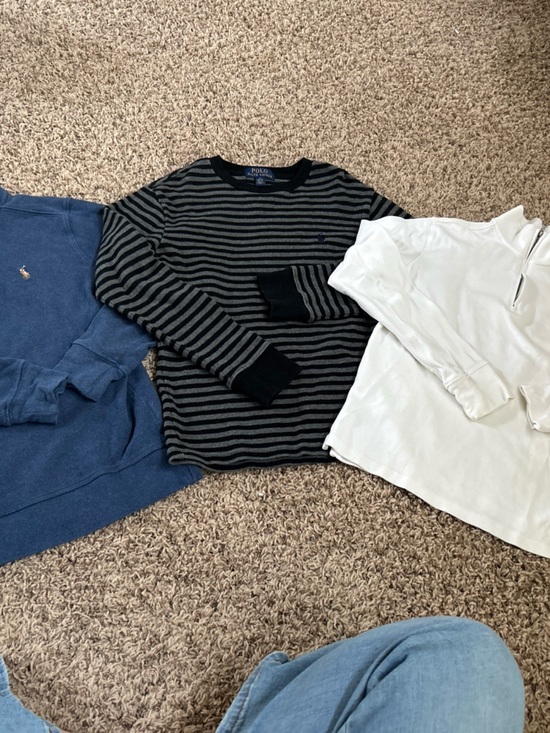 Ralph Lauren Other - 3 Boys Ralph Lauren tops Black and Gray thermal, and two quarter zip- Kids